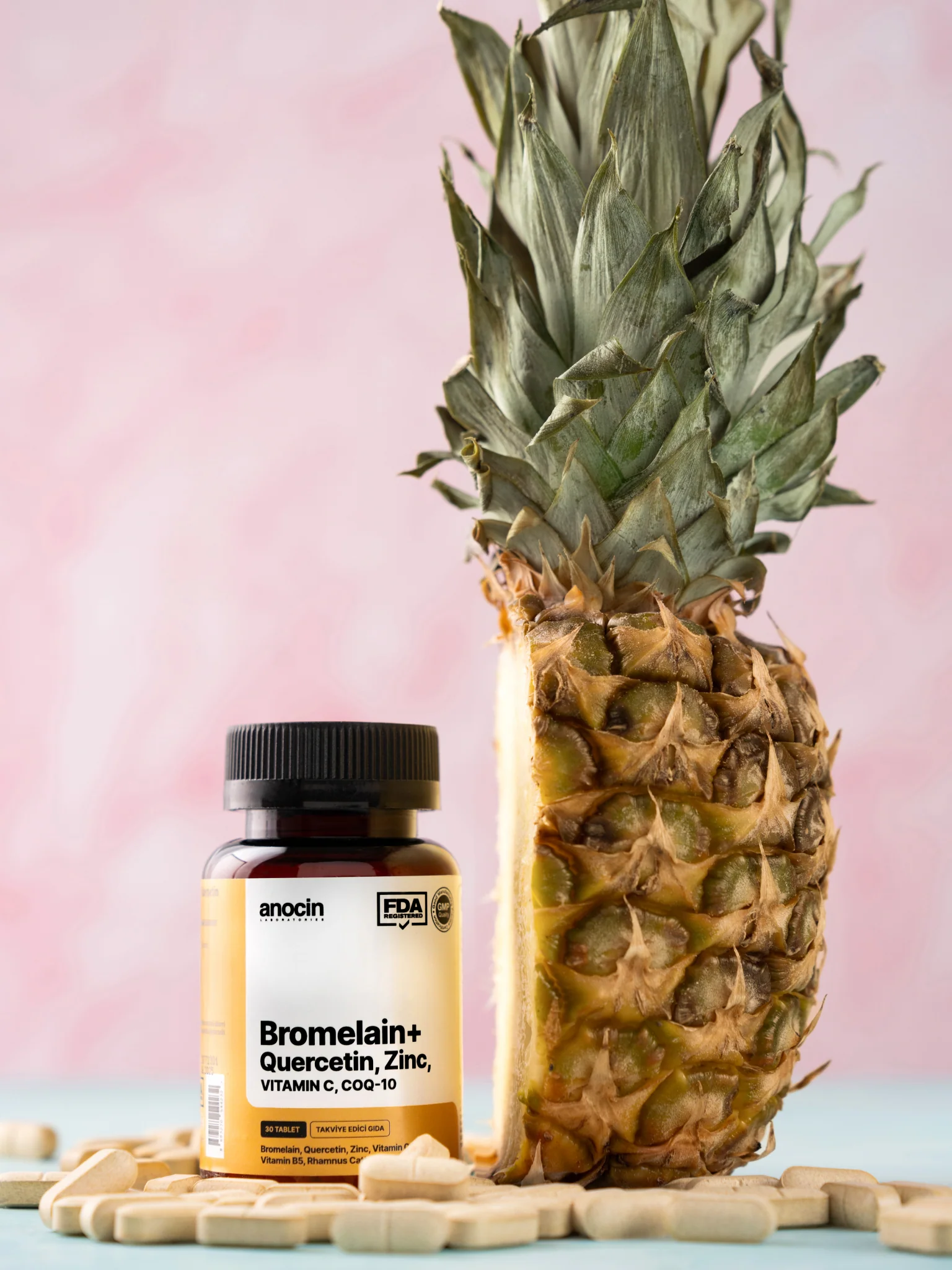 Bromelain + Quercetin, Çinko, C Vitamini, CoQ-10, B5 Vitamini - Image 7
