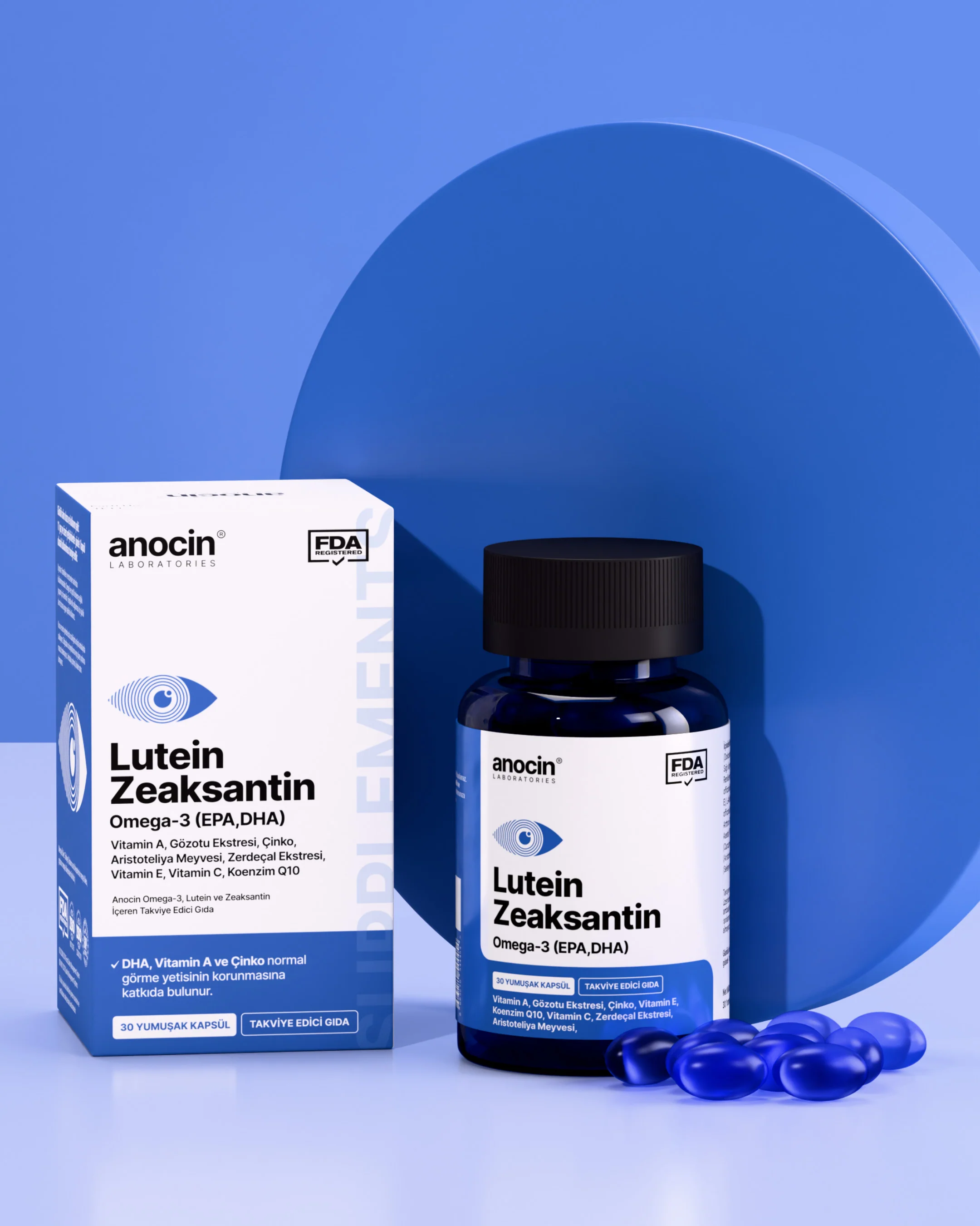 Lutein, Zeaksantin, Omega-3 (EPA,DHA) Vitamin A Complex - Image 4