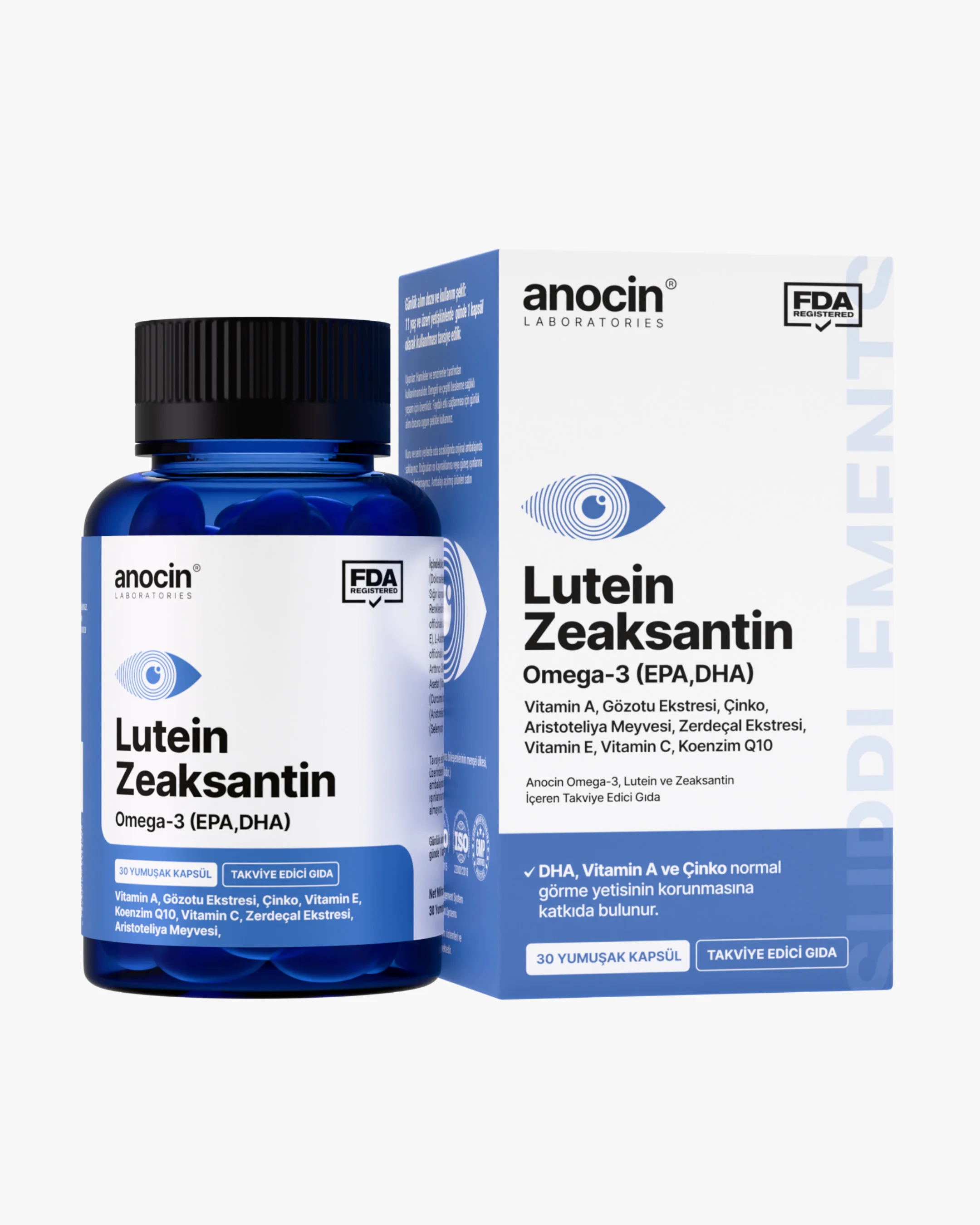 Lutein, Zeaksantin, Omega-3 (EPA,DHA) Vitamin A Complex - Image 5