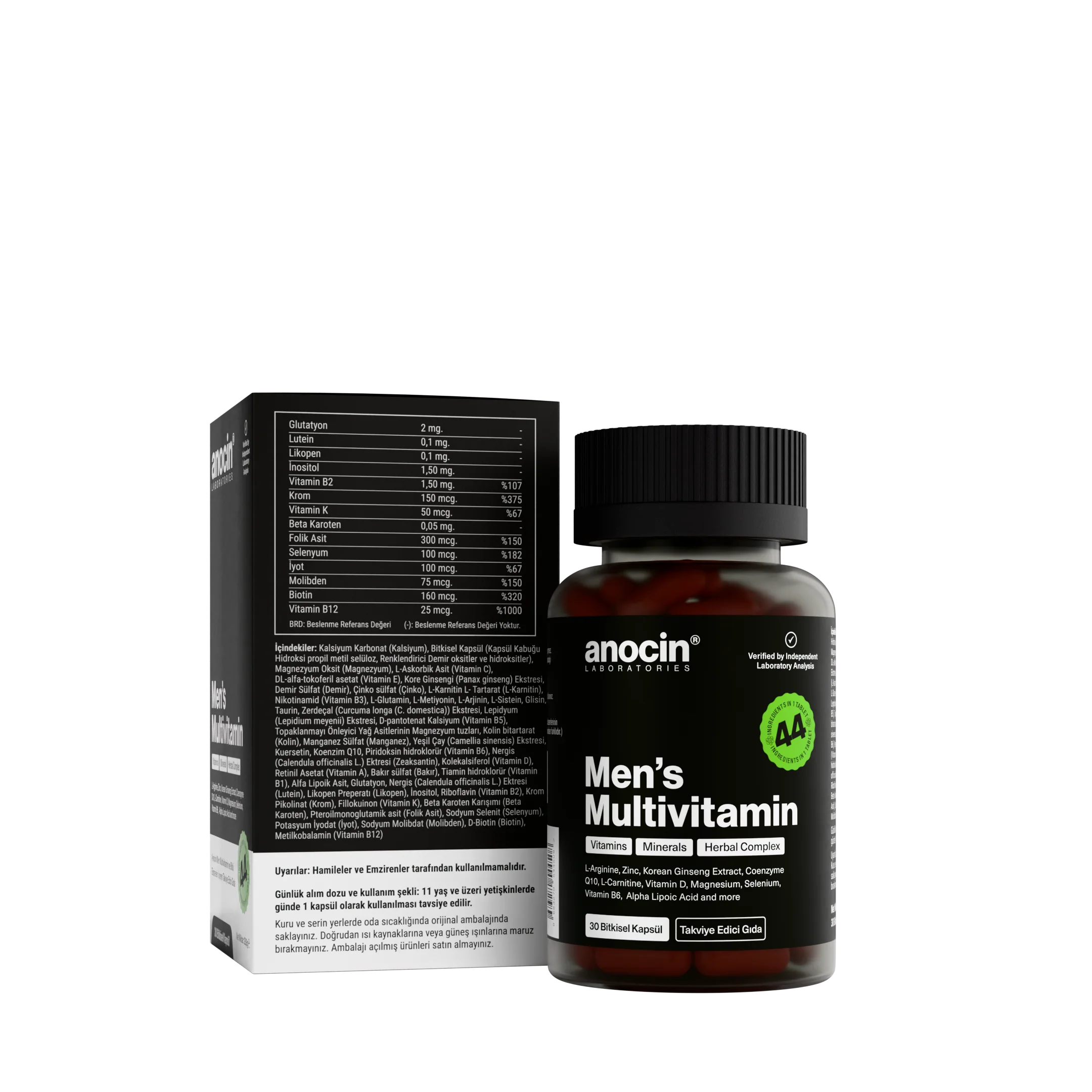 Men Multivitamin (Erkeklere Özel) Vitamin, Mineral, Bitkisel Komplex - Image 7
